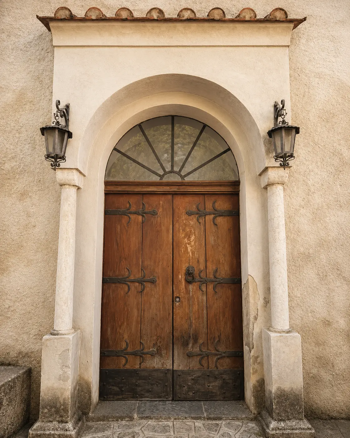 The entrance to a comune town hall on the Amalfi Coast, where the legal paperwork is filed.